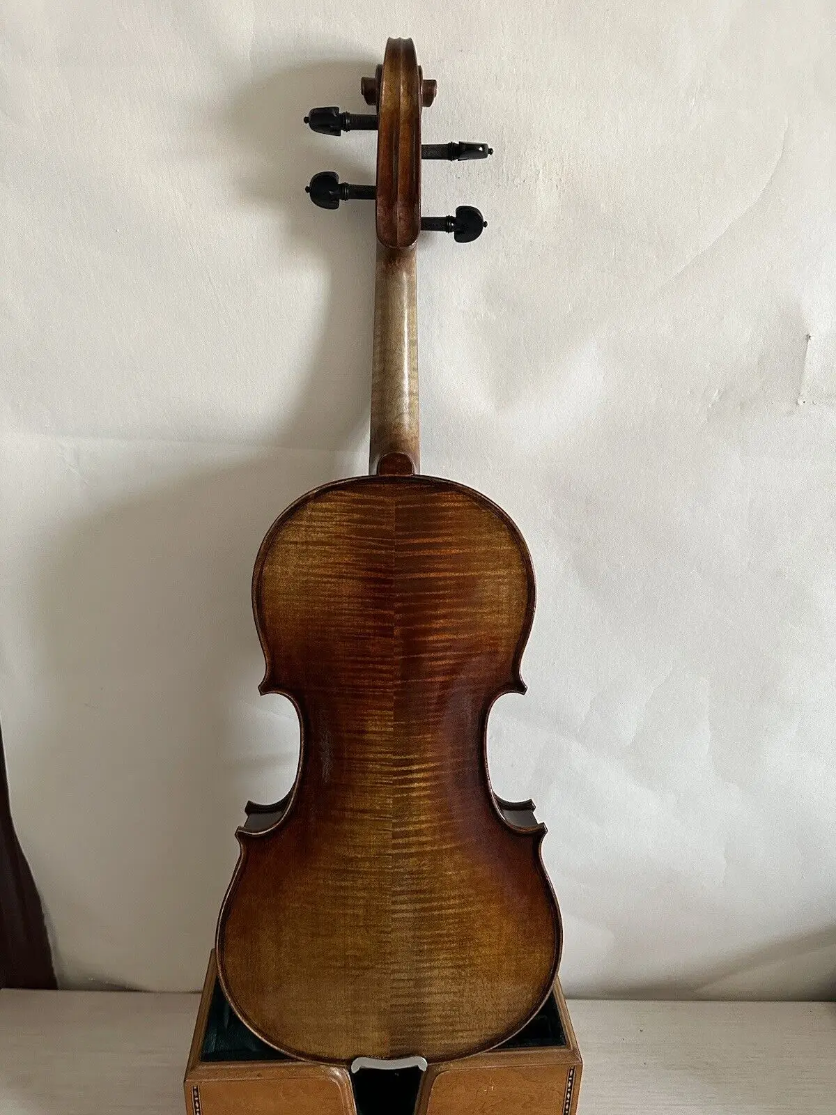 

4/4 Violin Solid flamed Maple Back Spruce Top Hand Made K2922