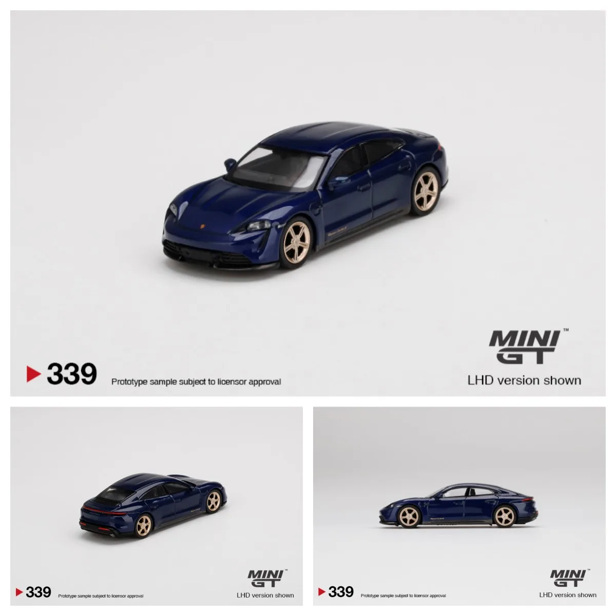 

Мини GT 1/64 Taycan Turbo S Gentian литая модель автомобиля