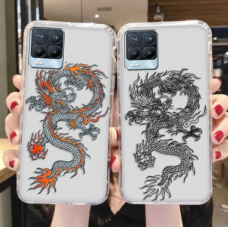 

Unique Aesthetic Design Dragon Phone Case For Oppo F17 F11 F9 Pro F7 F3 Cases For Oppo A94 A93 A74 A71 A59 A54 A53 A32 Cover