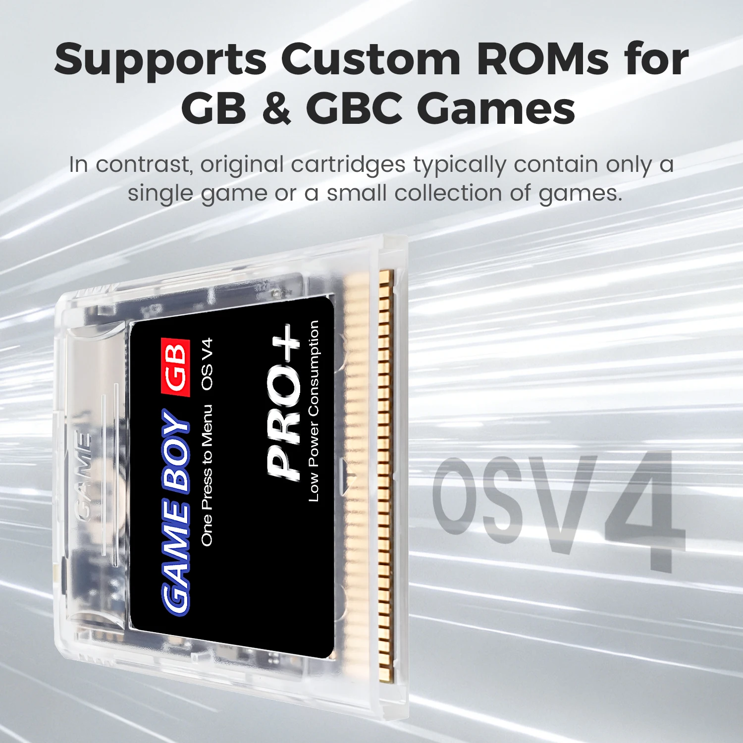 Фото Игровая карта EDGB 2000 в 1 GBC Game Card OS V4 с TF-картой 4 ГБ для Game Boy Color, GB, GBA SP, поддержка функции возврата одной кнопкой №2