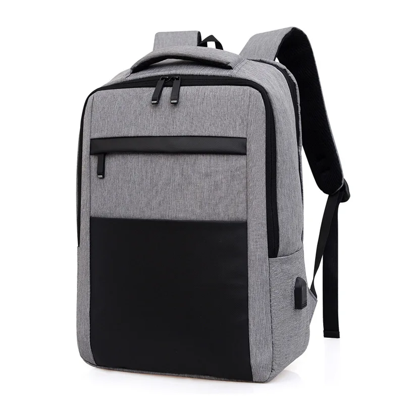 

men laptop backpack 15.6 inch Oxford USB charging college student school bags