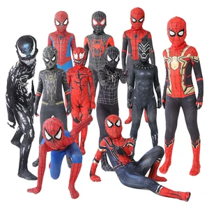 New Miles Morales Far From Home Cosplay Costume Zentai Spiderman Costume Superhero Bodysuit Spandex  in USA (United States)
