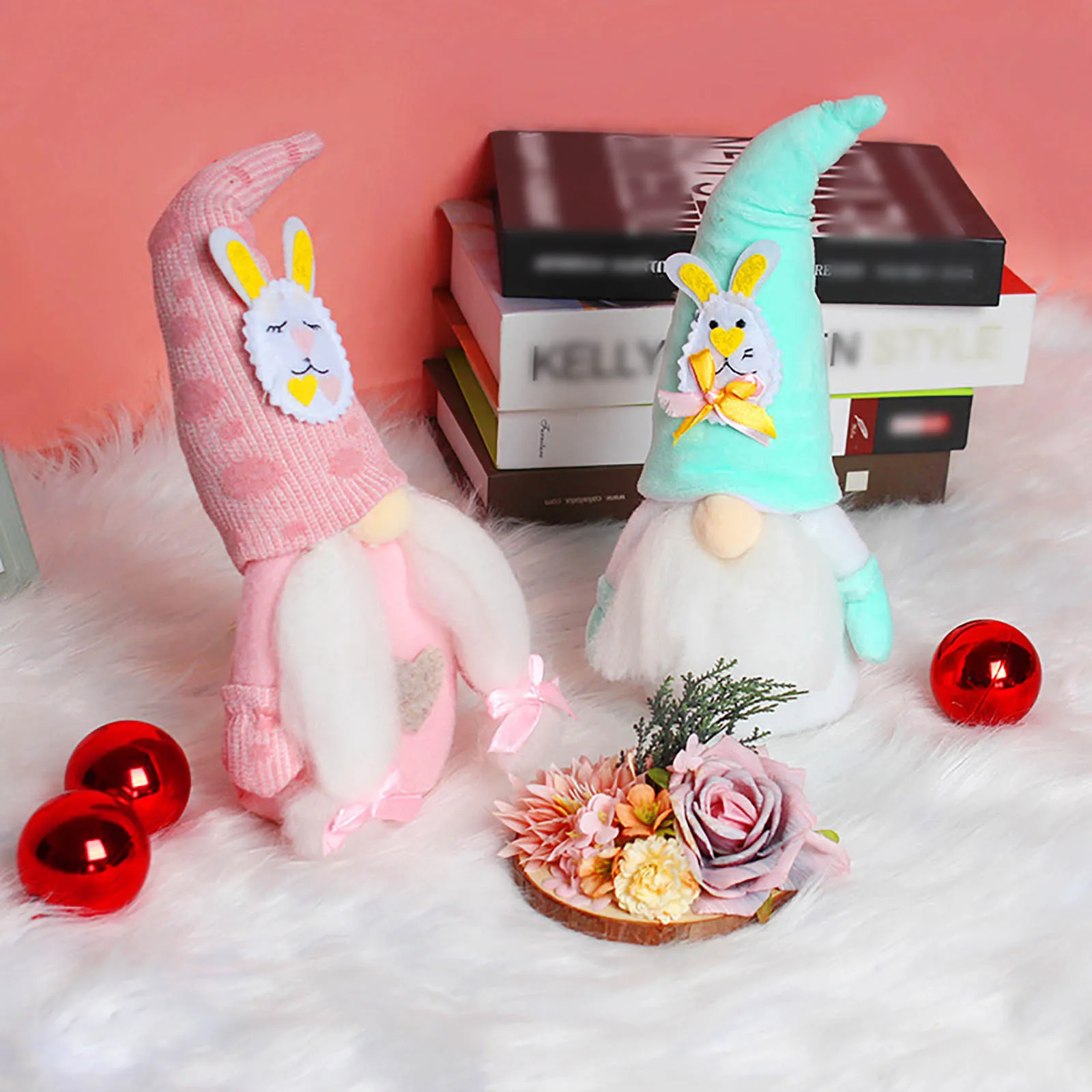 

I Love You Hand Sculpture Rudolphs Decorations Rabbit Ears Doll Ornament Easter Elfs Doll Gift Ornament The Best Wine Ornament