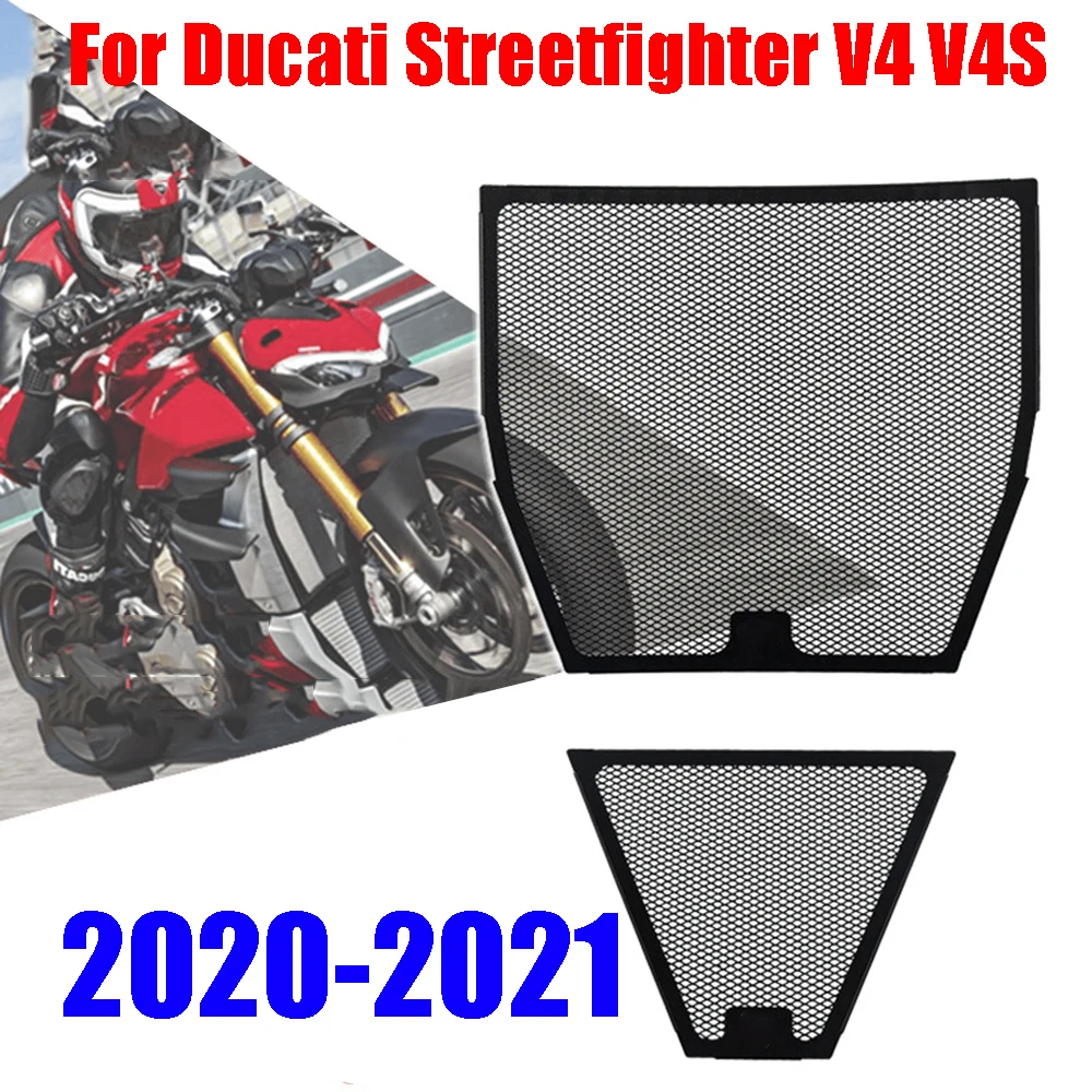 

For Ducati Panigale V4 S V4S 2018-2020 Panigale V4 R V4R 2019 Motorcycle Radiator Grille Grill Guard Protection Cover Protector