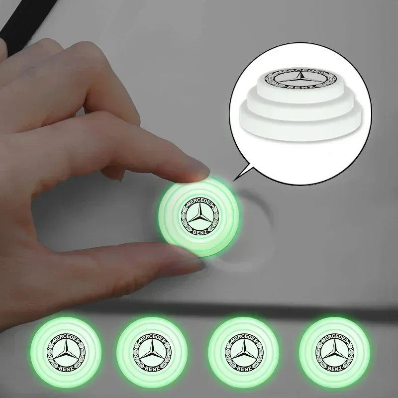 4 шт. звукоизоляционная накладка на багажник автомобиля светящийся амортизатор