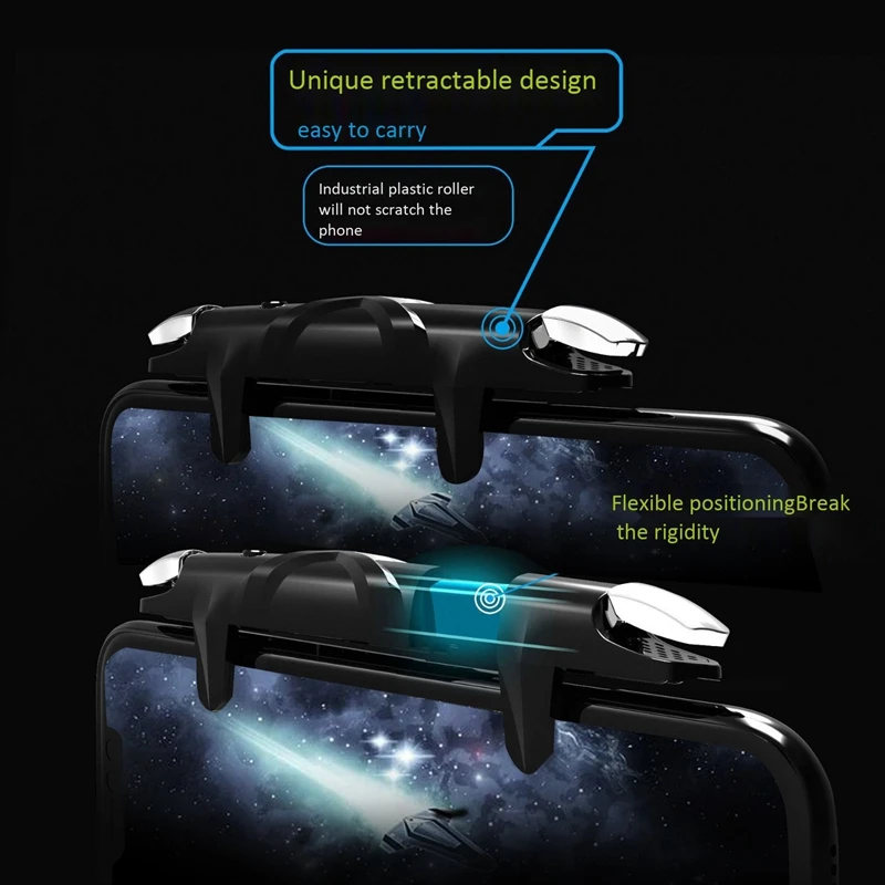 

Мобильный контроллер TTKK для PUBG, 4-скоростной инвертор, триггерный контроллер, геймпад, джойстик для телефонов IOS, Android