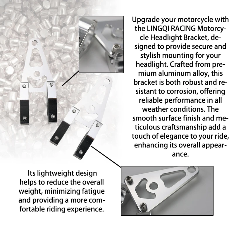 LINGQI RACING мотоцикл 30 мм алюминиевый кронштейн для фар с ЧПУ кронштейны крепления