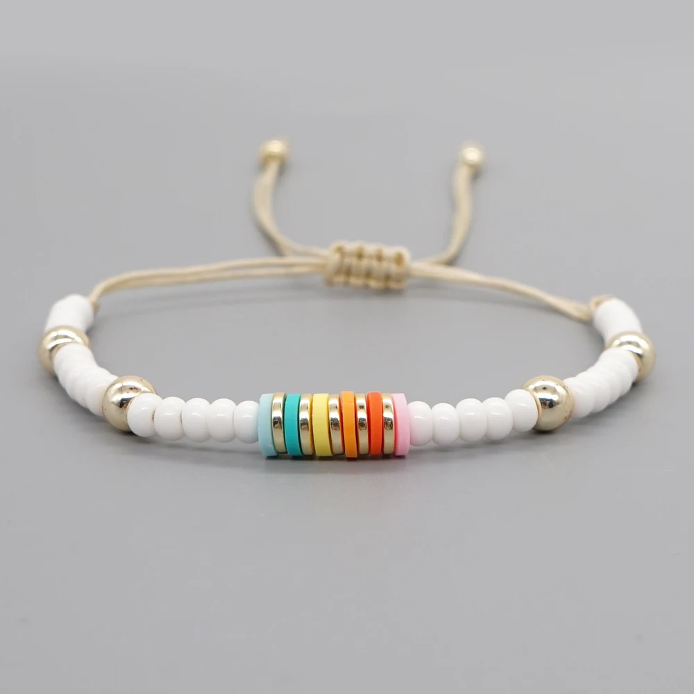 Браслет Go2Boho с пресноводным жемчугом штабелируемые браслеты со смайликами