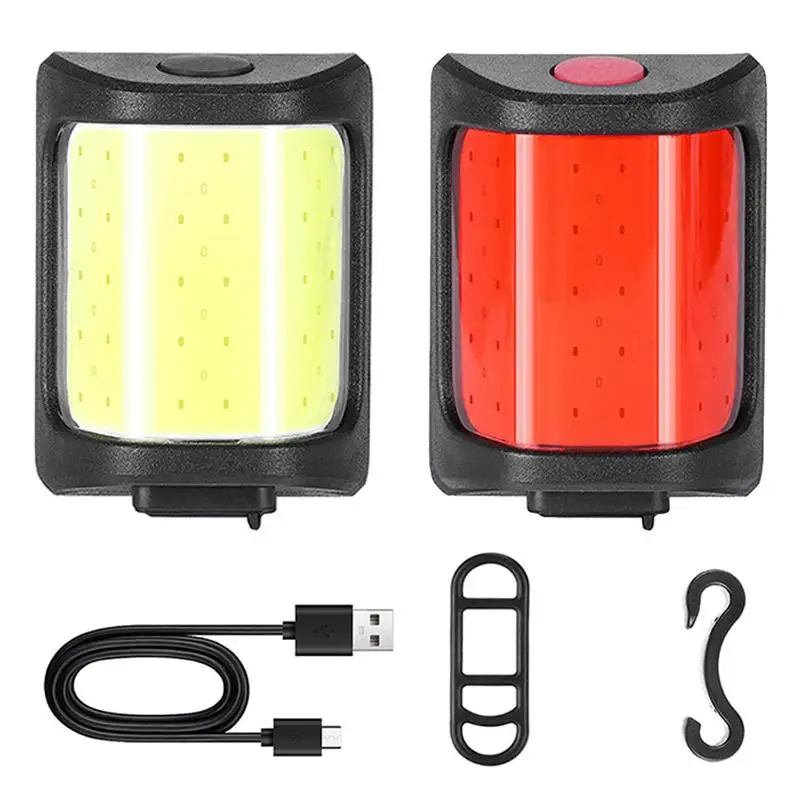 

Bicycle Taillights Cob Bike Tail Light USB Rechargeable Bright Bicycle Rear Cycling Safety Flashlight Waterproof Multiple Mode