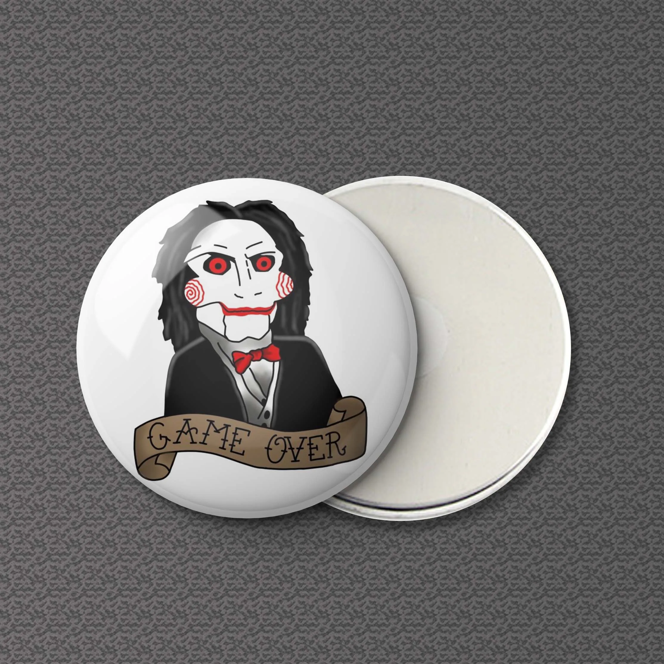 

Билли-марионетка из пилы и пазла, магнитный холодильник, забавная кухня, Модные металлические украшения для дома, креативный мультяшный под...