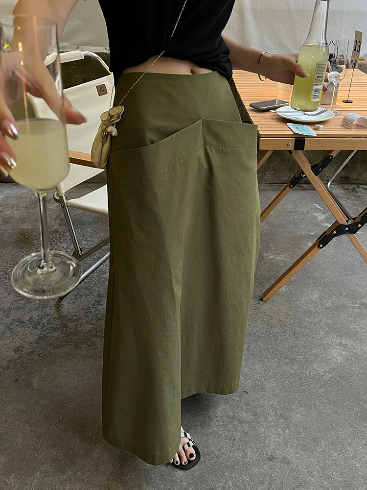 

Женская юбка-трапеция с карманами, с завышенной талией