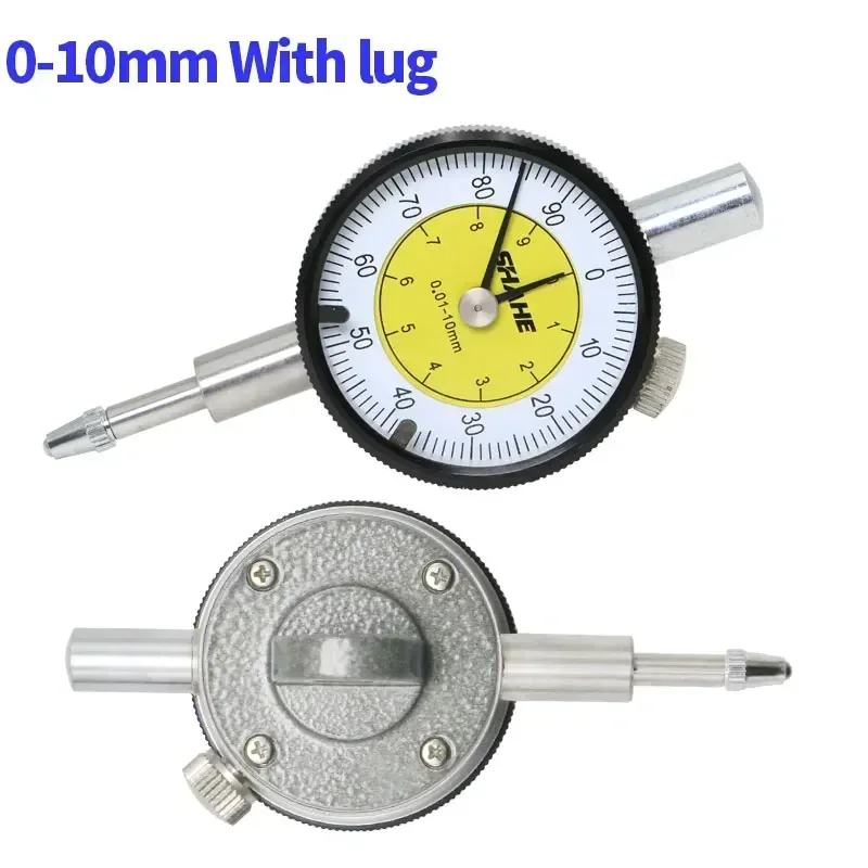 Индикатор часового мини-циферблата SHAHE 0-10 мм, измерительный инструмент с точным разрешением 0,01 мм