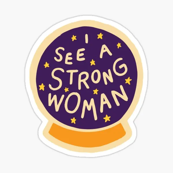 I See A Strong Woman 5 шт. наклейки для бутылок с водой комнаты дома багажа детские бампер