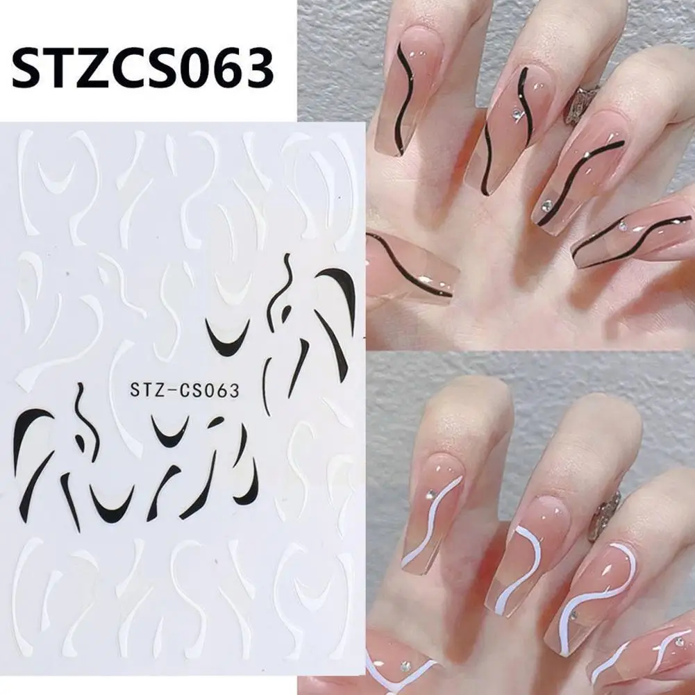 

Graffiti Strips Nail Sticker Abstract Painting Line Sticker Manicure Nail Creative Decorations 3D Accessories Art Tattoo F5S0
