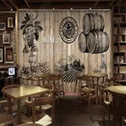 Ретро ностальгическая деревянная доска, винный бар, индивидуальный промышленный декор, Настенный декор, винный завод, KTV декор, самоклеящаяся настенная бумага, 3D фото, настенная бумага