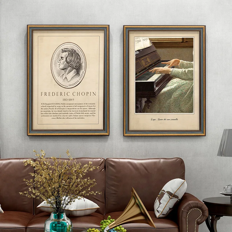 

Digital Poster Photo Frame Poster Vintage Gifts Certificate Picture Frame Memory Display Cuadros Para Fotos Home Decoration SQC