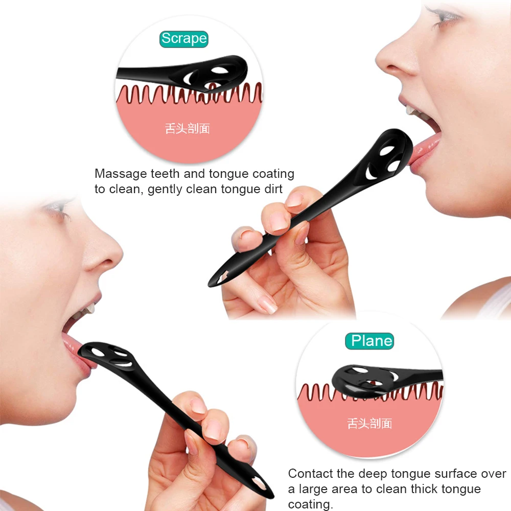 Смайлик Очиститель Языка Металлическая Зубная Щетка Из Нержавеющей Стали