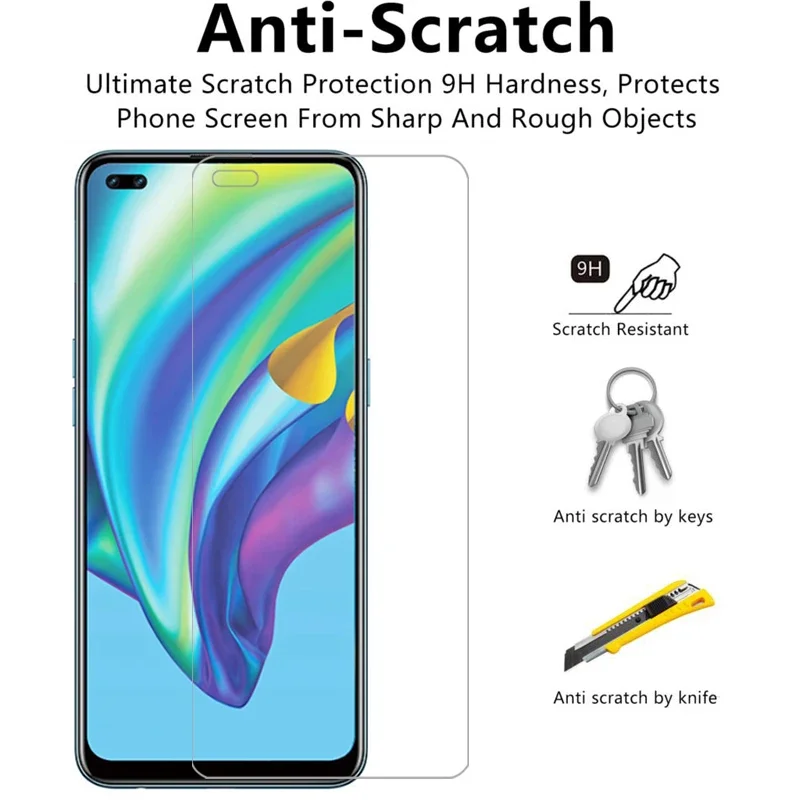 Защитное стекло для oppo reno4 reno5 lite f защитная пленка экрана закаленное на reno4f reno5f 4lite