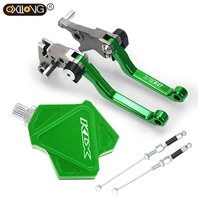 dirt bike cnc pivot brake clutch levers stunt clutch lever cable pull easy system for kawasaki klx 125 150s 150bf 150l 250 230r