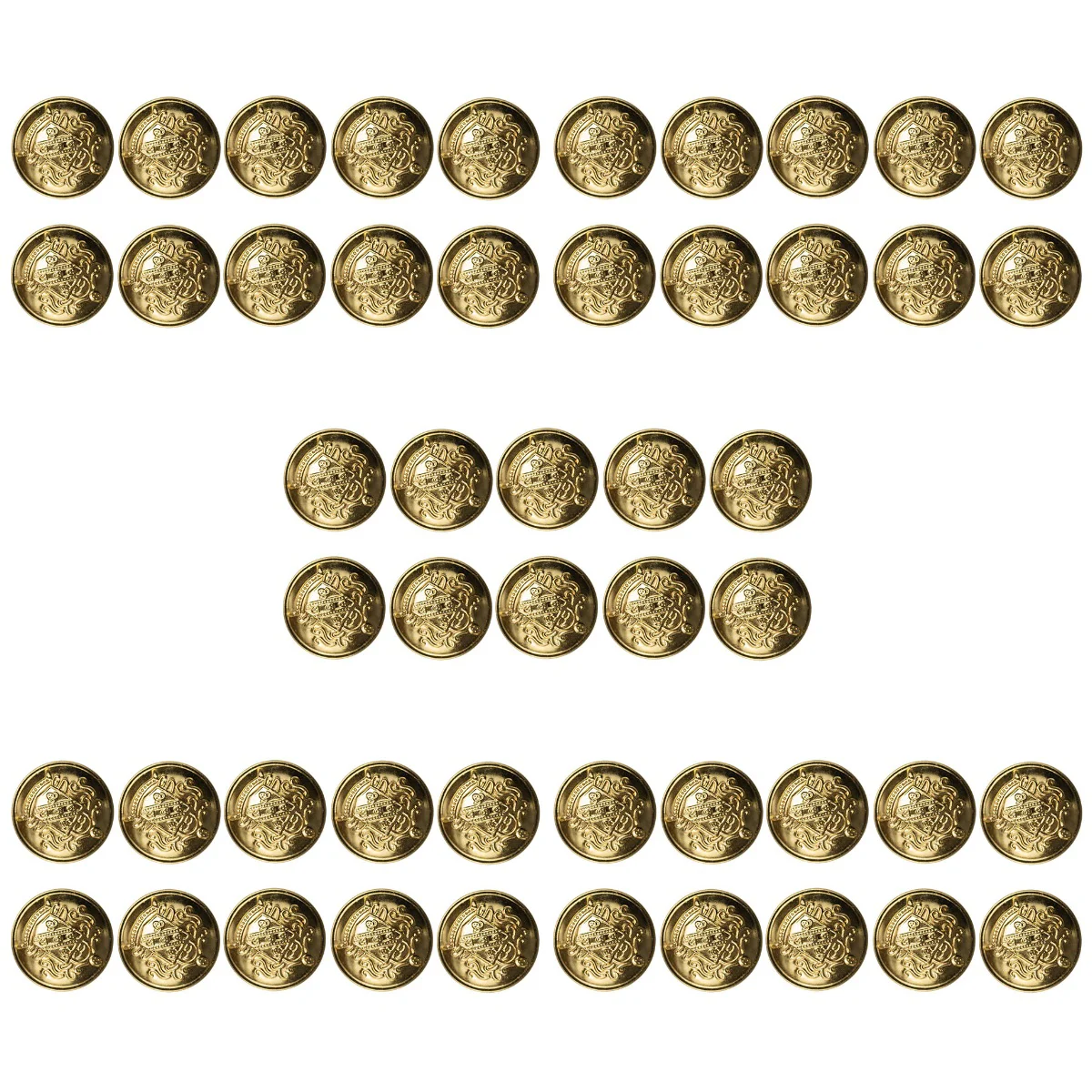 

200 Sewing Buttons Decorative Buttons Suit Buttons DIY Metal Buttons