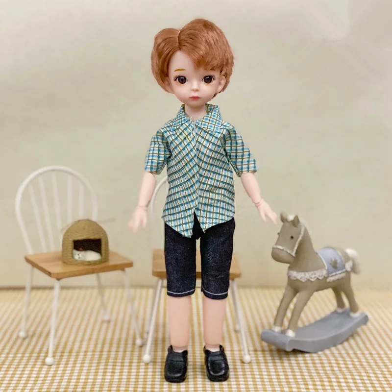 AITOYYA 1/6 BJD Кукла 30см Мальчик с короткими волосами 20 подвижных соединений Игрушки для кукол Fahion Одежда и обувь DIY Игрушка подарок для девочек.