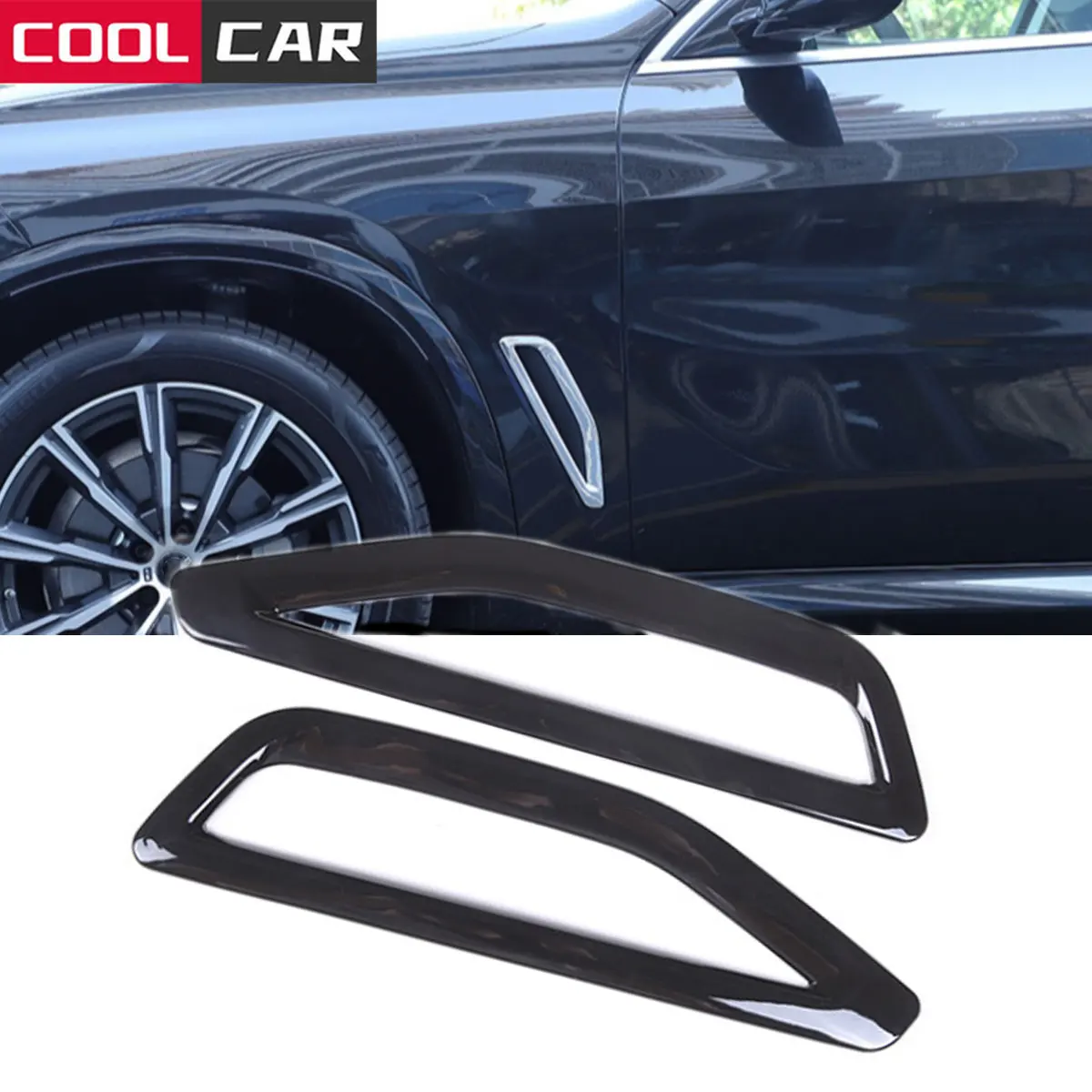 

Car Styling Side Air Vent Flow Fender Frame Cover Trim Sticker Accessories For BMW X5 G05 2019- 2022