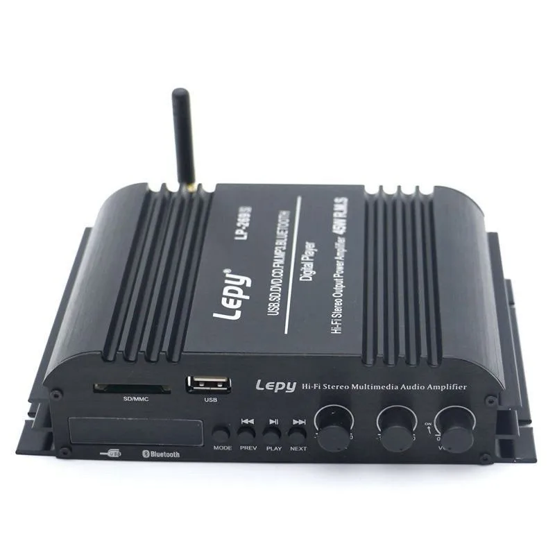 TZT Lepy LP-269S Hi-Fi Bluetooth Мультимедиа 45 Вт RMS цифровой стерео усилитель плеер с блоком