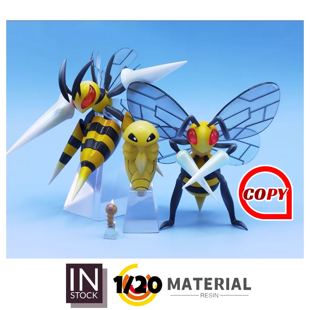 [В наличии] Фигурка из смолы 1/20 [Копи MH] — Weedle &amp Kakuna Beedrill Mega
