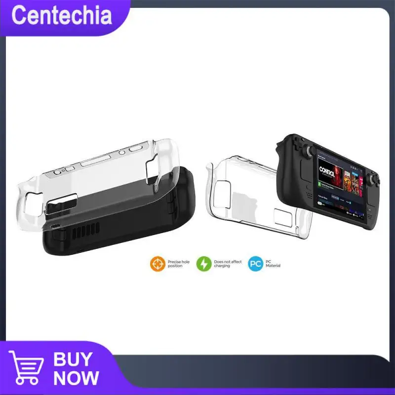 

Nice-looking Gamepad Cover Protective Cases Unique Design Host Split Crystal Protective Cover For Steamdeck Pc Hard Case