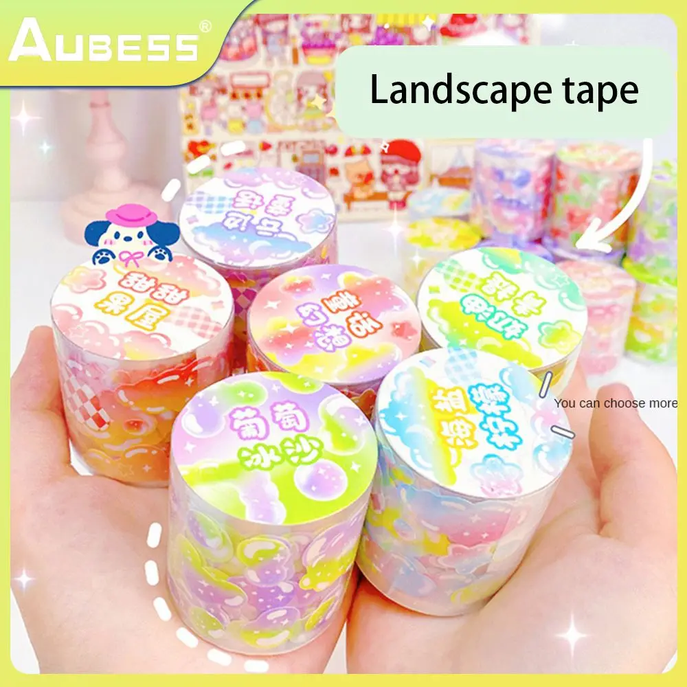 

22.5g Adhesive Tape The New Gradient Goo Card Stickers Guka Account Stationery Stickers/childrens Stickers 4.8cm*2m 20cm Love