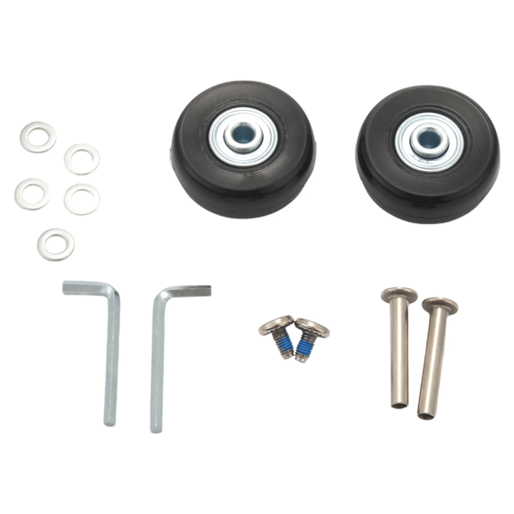 

2set 45x19mm Luggage Suitcase / Inline Outdoor Skate Replacement Wheels Black