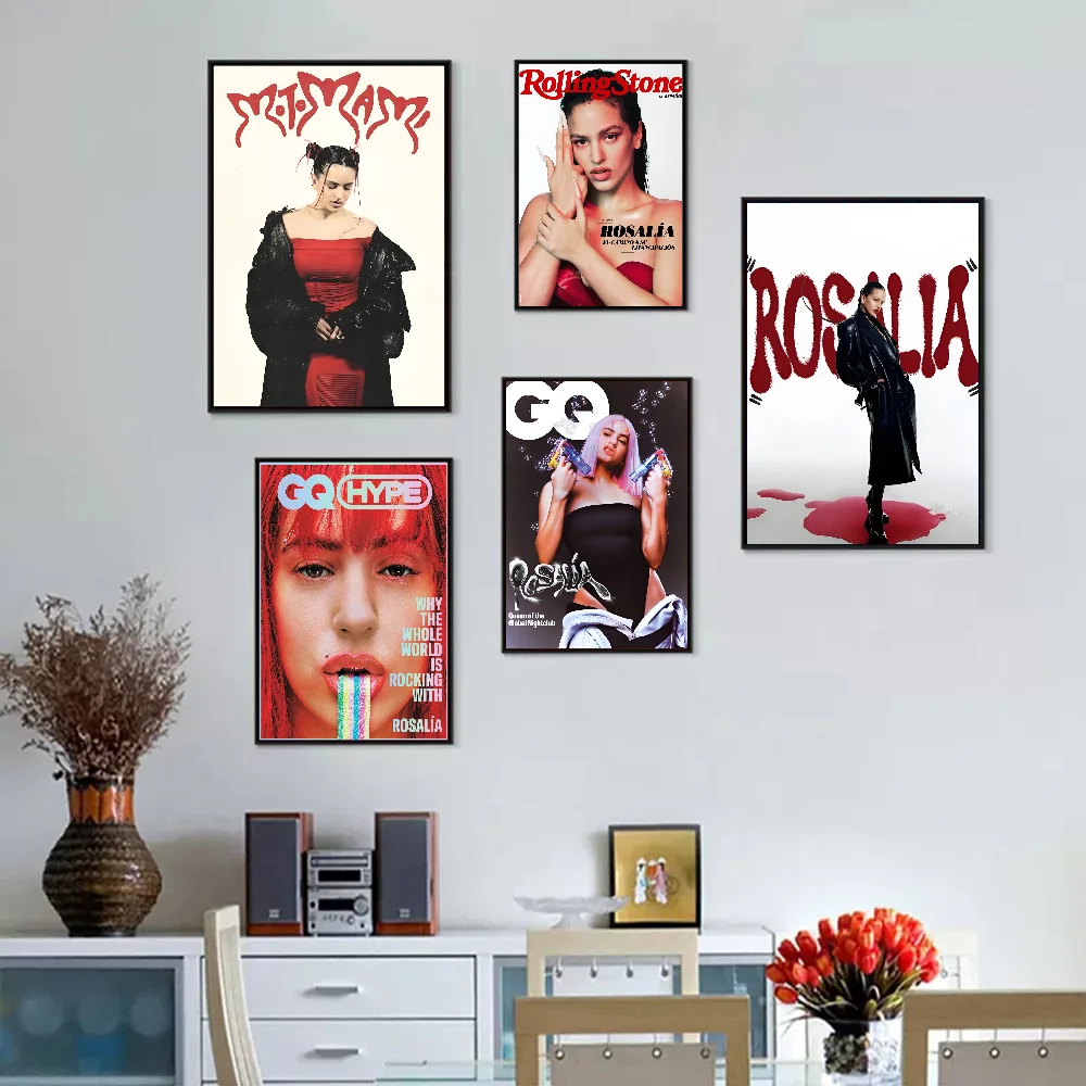 Hot Singer R-Rosalia Classic Movie Posters Vintage Room Bar Cafe Decor Nordic Home