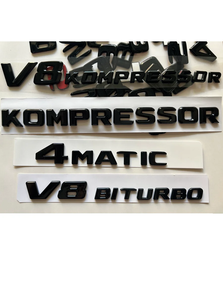 Фото Глянцевые черные эмблемы для Mercedes-Benz SLK-класса R170 R171 R172 SLK32 SLK55 AMG SLK200 SLK230 SLK250 SLK280 SLK300 SLK320 SLK350 №4