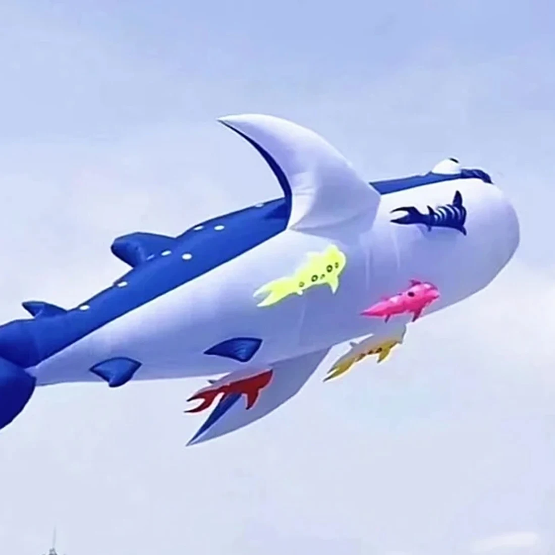 9 км 12 м Killer Whale Kite Line Подвеска для стирки Мягкий надувной воздушный змей фестиваля