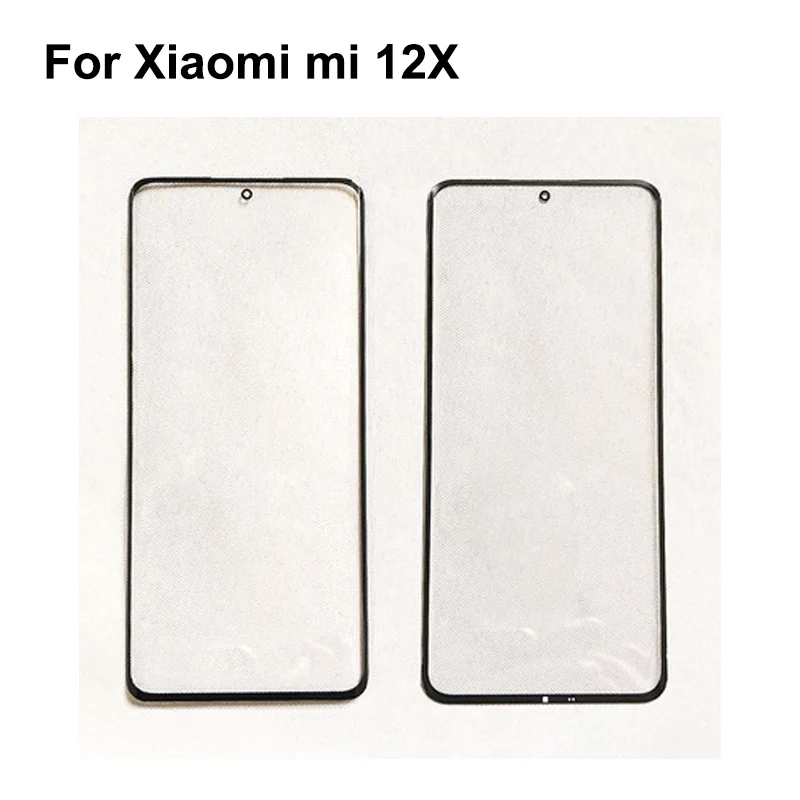 

For Xiaomi mi 12X Touch Screen Outer LCD Front Panel Screen Glass Lens Cover For Xiaomi mi12X Without Flex Cable