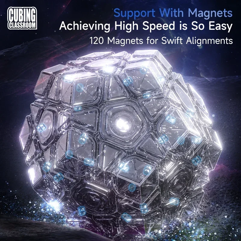 ECube MoYu MeiLong Megaminx V2 Magic Cube Размер 3x3 Пластиковая головоломка Развивающая