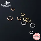 TrustDavis минималистский Стерлинговое Серебро 925 пробы модные готические 91113 мм очаровательные серьги-кольца для женщин Свадебные ювелирные изделия DA2408