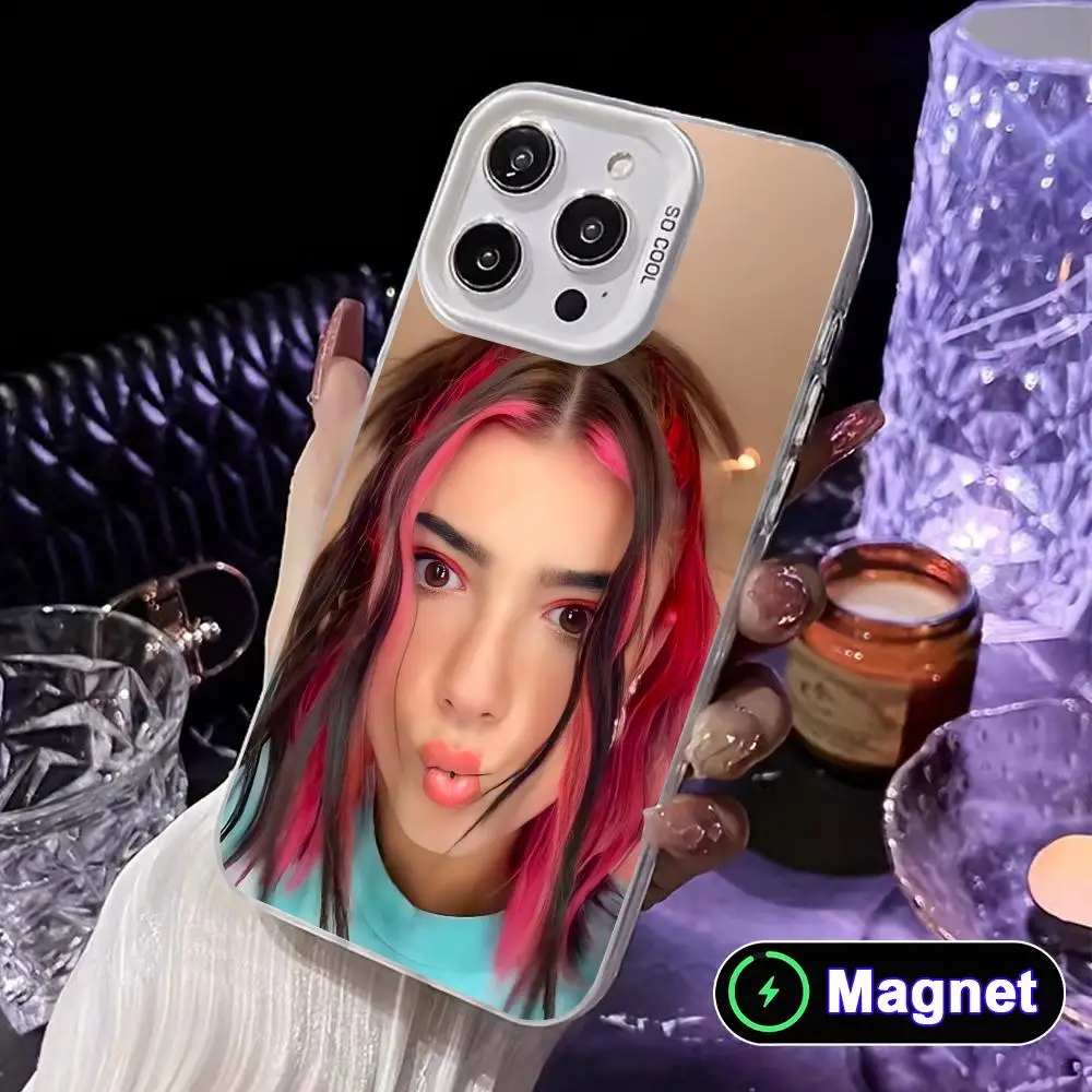 Чехол для телефона Charli Damelio для iPhone 18 17 16 15 14 13 12 11 X XR XS Air Pro Max Plus, цветной, серебристый, с магнитным креплением. (art.: 3920dd127aae0) - 3920dd127aae0