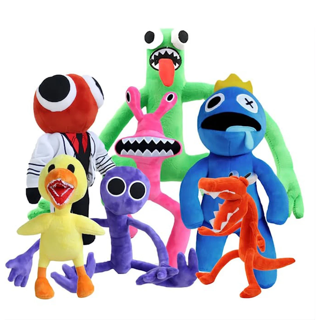 

Радужная плюшевая игрушка для друзей, 25-30 см, мультяшный персонаж, кукла, кавайный Синий монстр, мягкие игрушки-животные для детей, фанаты
