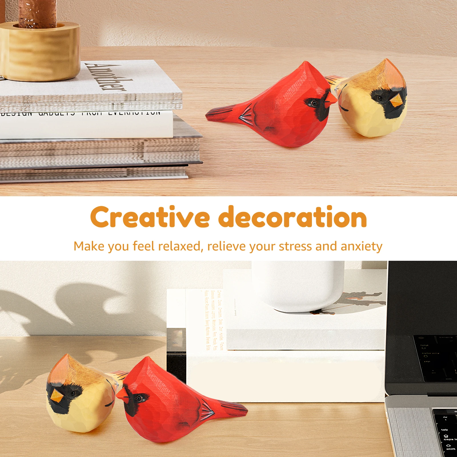 Статуэтки птиц из дерева