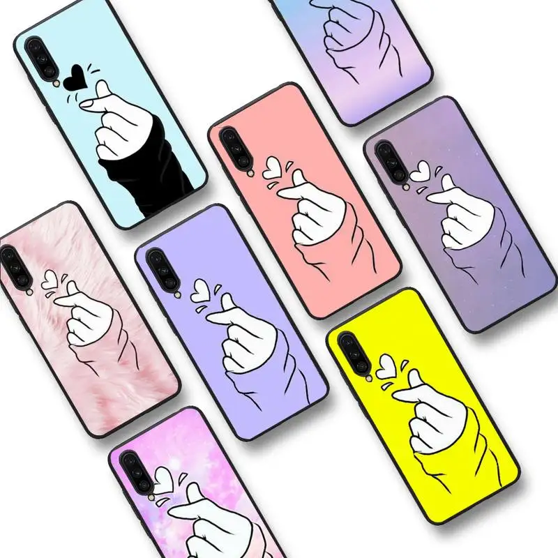 

Black White Love kpop Phone Case for Redmi 8 9 9A for Samsung J5 J6 Note9 for Huawei NOVA3E Mate20lite cover