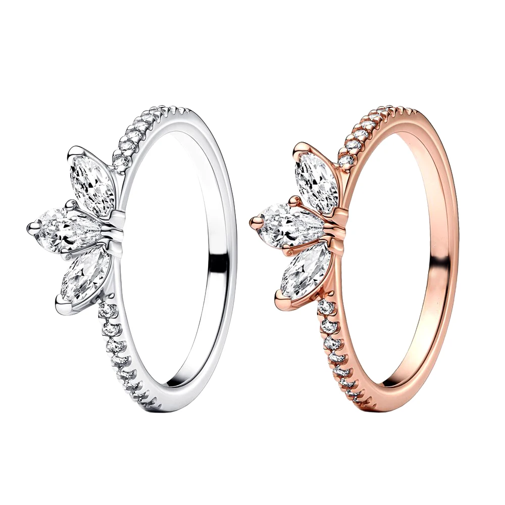 

Sparkling Herbarium Cluster Ring 925 Silver fit for Pandora Original Engagement Luxury Woman Jewelry Gift