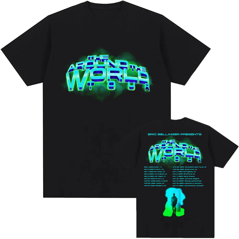 Новая футболка The Around World 2025 с принтом Певец Эрик Белллер одежда графическим