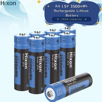 hixon aa li ion rechargeable batteries 1 5v high capacity of 3500mwh super durable good energy storage fast discharge