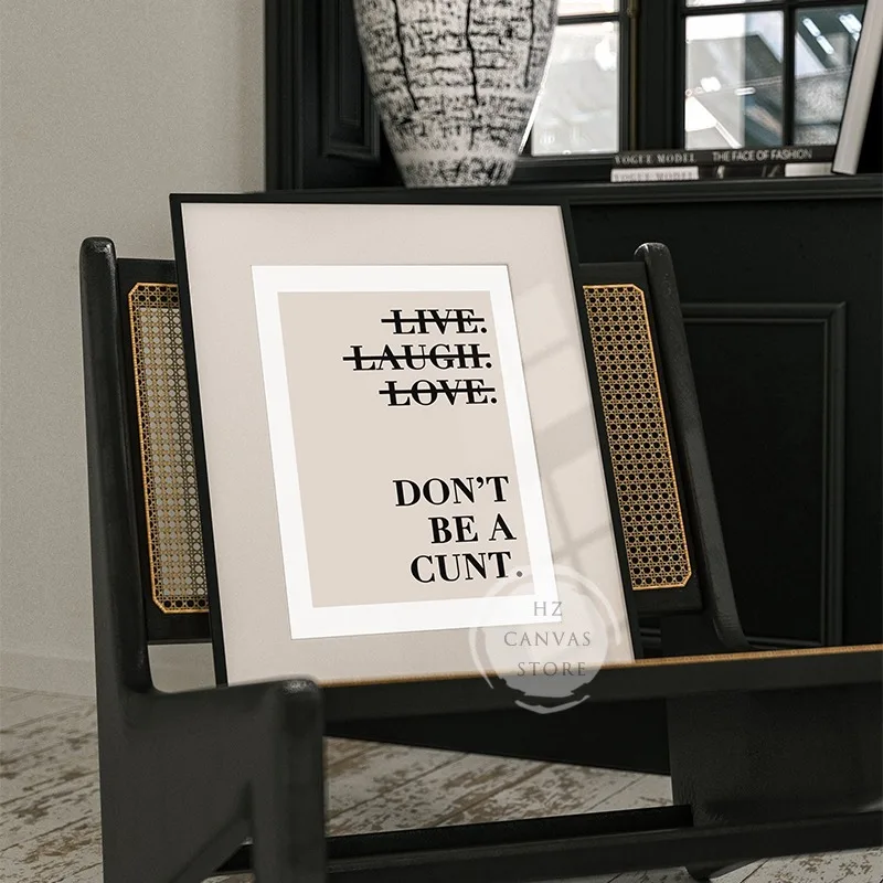 Мотивирующий плакат &quotGood Vibes Only&quot на холсте