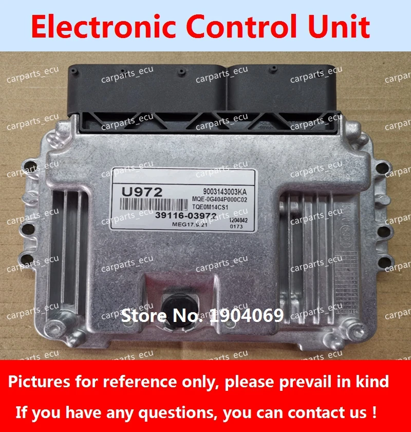 Для автомобильного двигателя Hyundai MEG17.9.21 компьютерная плата/ECU/39116-03972 U972/39117-2B144