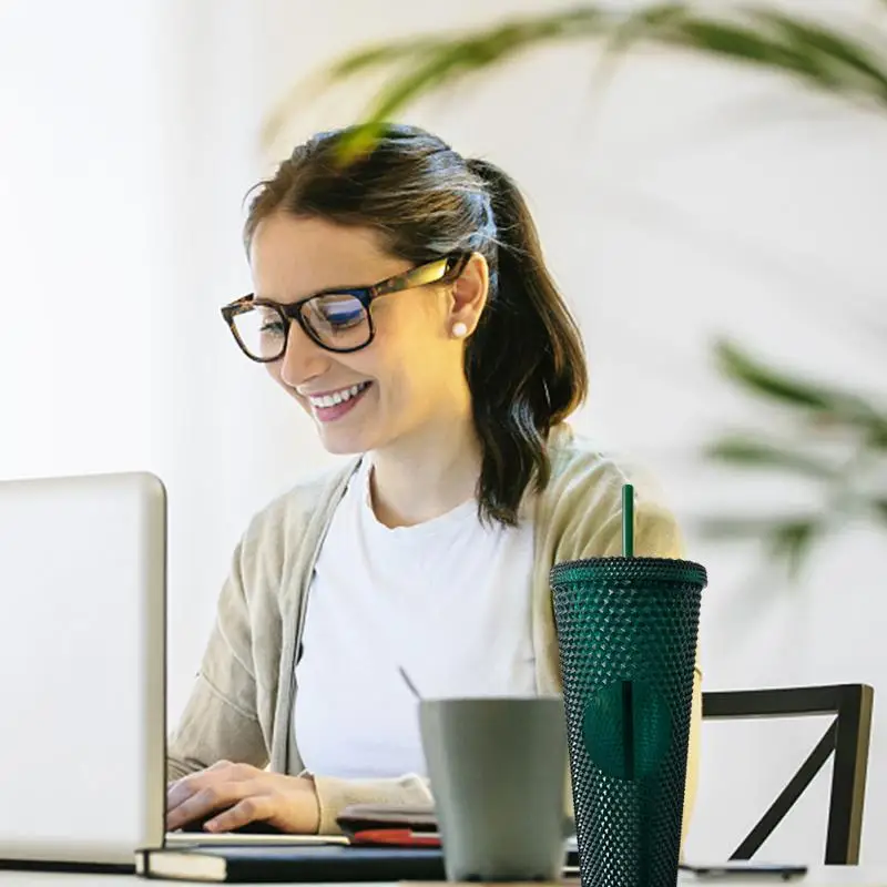 

Кружка для кофе с соломинкой и крышкой, 710 мл