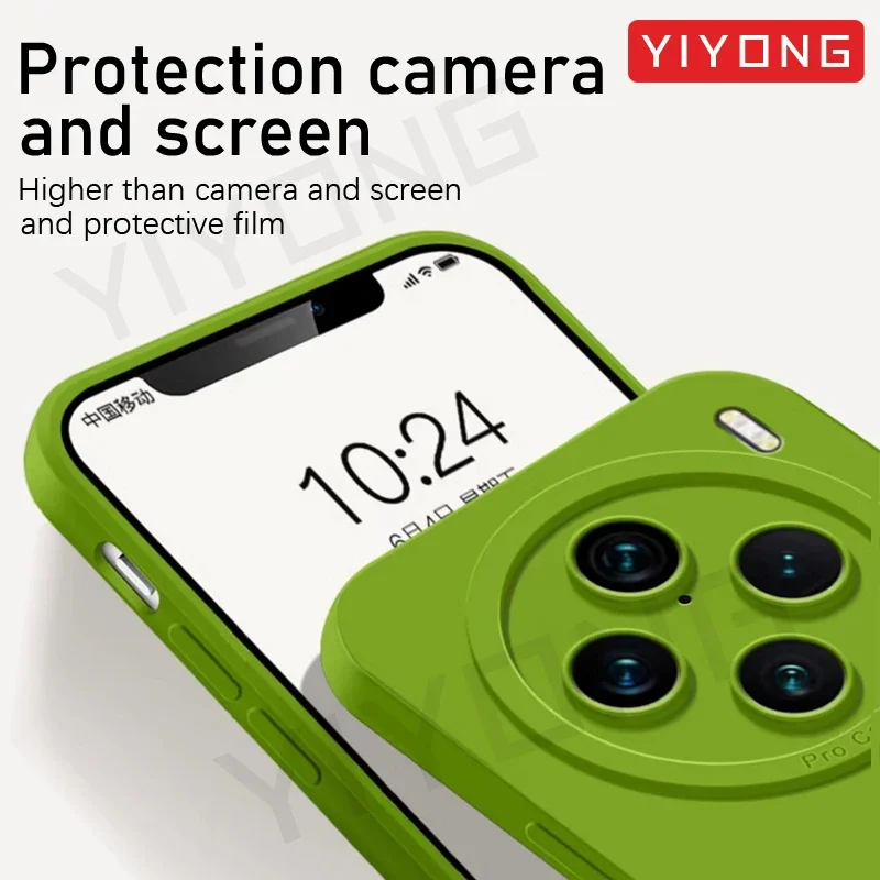 Оригинальный мягкий чехол из жидкого силикона для VIVO X100 X90 X80 X70 X60 Pro Plus + VivoX100