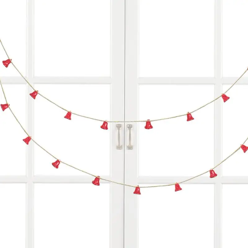 Christmas Bells For Decoration Safe Bell String Garland Sturdy Decor Tree Doorway