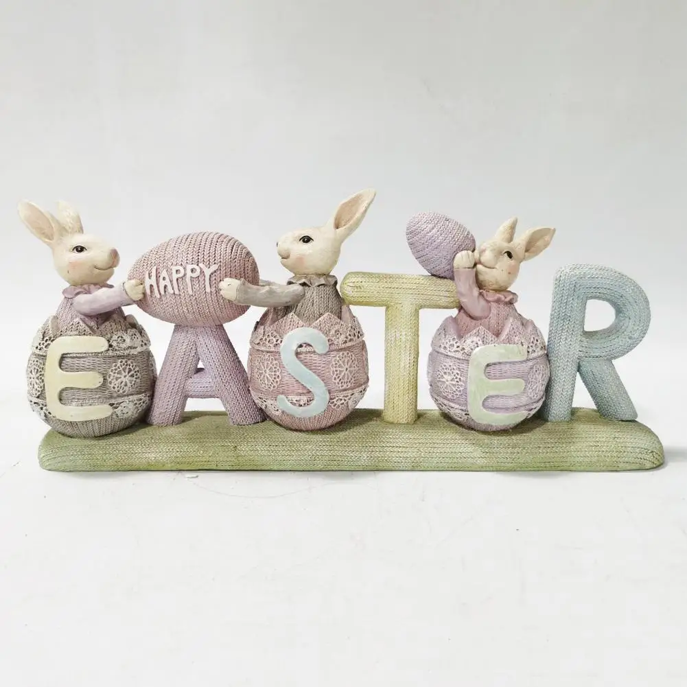 

Пасхальные поделки в виде зайчиков, прочные искусственные украшения для кроликов